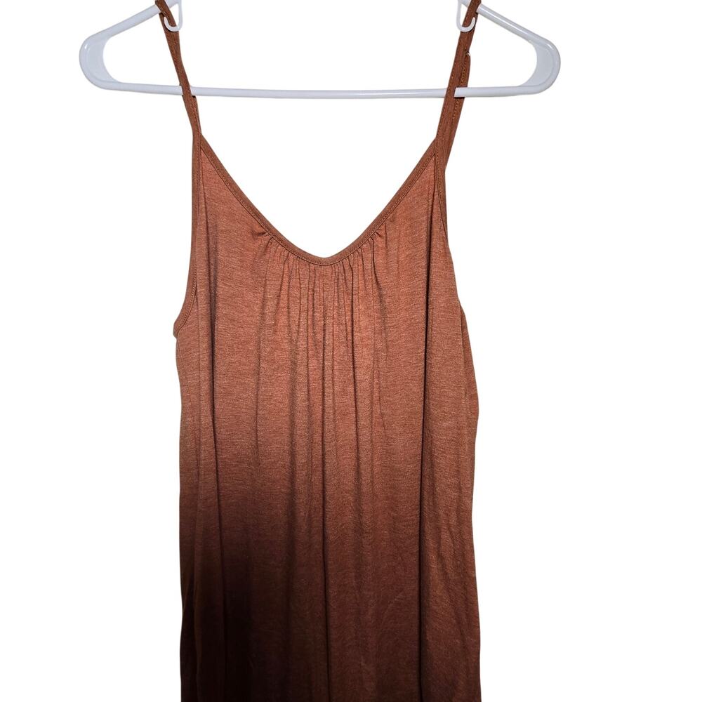 Flowy Wide Leg Jumper Lightweight, Stretchy Adjustable at Shoulders Orange Lg - Picture 3 of 9